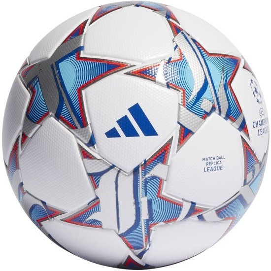 Мяч футбольный ADIDAS FINALE LEAGUE  Мяч ADIDAS Finale League - матчевая реплика, повторяющая дизайн игрового официального мяча, используемого на этапах плей-офф Лиги чемпионов УЕФА 2023.

Официальная эмблема Лиги чемпионов УЕФА.Рекомендуется для интенсивных тренировок, проведения соревнований среднего уровня (областные, городские, национальные первенства).Мяч изготовлен по инновационной технологии TSBE - технологии термосшивки (термосклеивания) панелей, которая заключается в следующем: панели и каркас мяча, состоящий из бутиловой камеры и одного подкладочного слоя материала "склеивают" друг с другом в специальной форме при повышенных температурах. За счет такой технологии производства результаты тестов мяча на поглощение влаги и сферичность показывают значения, намного превосходящие самые строгие требования FIFA.Покрышка мяча состоит из 32 панелей, изготовленных из термополиуретана с подкладочным слоем из пены ЭВА (этиленвинилацетат). Данная конструкция положительно влияет на сферичность мяча, а также позволяет добиваться стабильного и ровного полета мяча. 